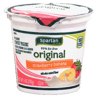 Spartan original strawberry banana yogurt with other natural flavor6oz
