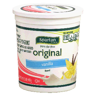 Spartan Original lowfat vanilla yogurt, 99% fat free 32oz
