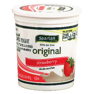 Spartan Original lowfat strawberry yogurt, 99% fat free 32oz