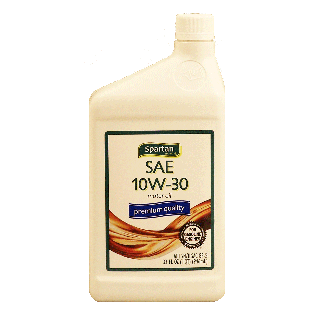 Spartan  sae 10w-30 motor oil, premium quality  1qt