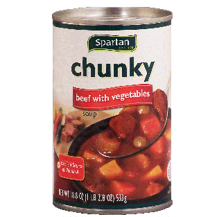 Spartan  beef chunky ready to serve soup 19oz
