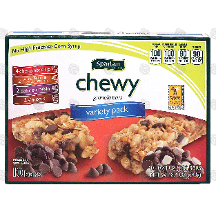 Spartan  chewy granola bars, variety pack, 10 individually wrappe8.4oz