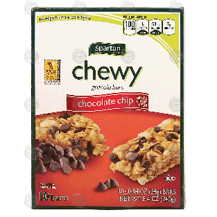 Spartan  chewy granola bars, chocolate chip, 10 bars individually8.4oz