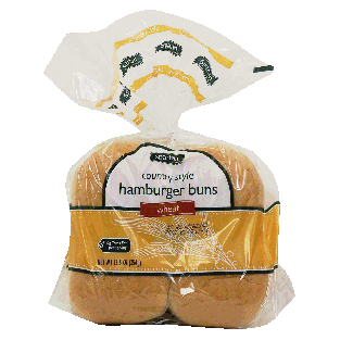 Spartan  country style wheat hamburger buns, 8 count, pre-sliced12.5oz
