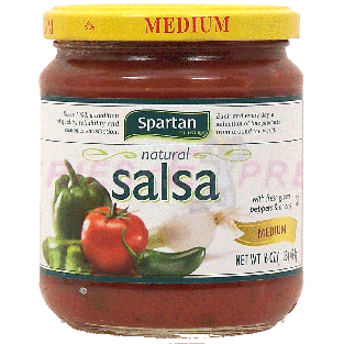 Spartan  natural salsa, medium 16oz