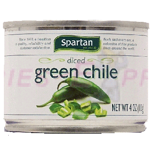 Spartan  diced green chile 4oz