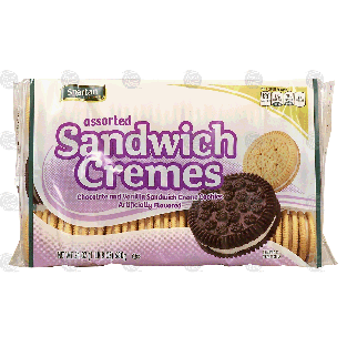 Spartan  assorted sandwich cremes, chocolate & vanilla sandwich cr24oz