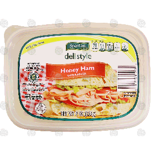 Spartan deli style honey ham, water added 9oz