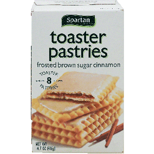Spartan  toaster pastries, frosted brown sugar cinnamon, 8-count14.7oz