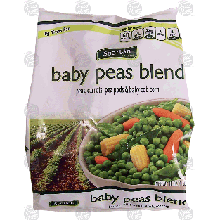 Spartan  baby peas blend; peas, carrots, pea pods & baby cob corn16-oz
