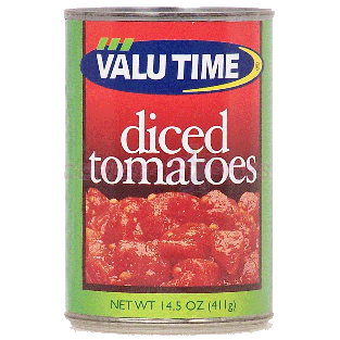 Valu Time  diced tomatoes  14.5oz