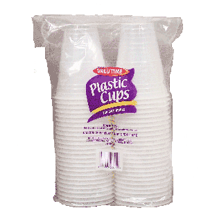 Valu Time  plastic cups for cold drinks, 16 fl. oz.  50ct
