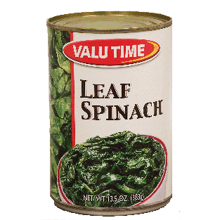 Valu Time  leaf spinach  13.5oz