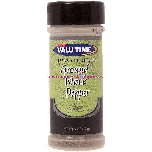 Valu Time  ground black pepper  2oz