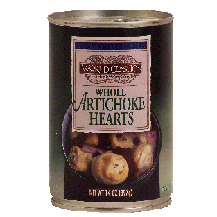 World Classics  whole artichoke hearts 14oz