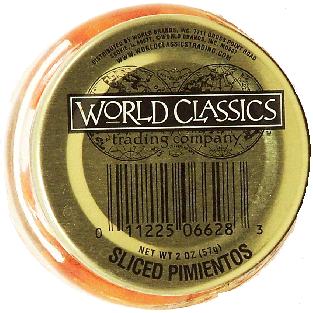World Classics  sliced pimientos 2oz