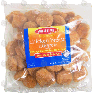 Valu Time  fully cooked chicken breast nuggets 27.5-oz