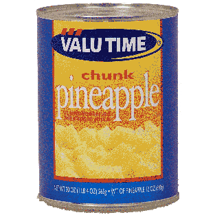 Valu Time  chunk pineapple in unsweetened pineapple juice 20oz