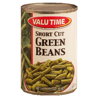 Valu Time  short cut green beans 14.5oz