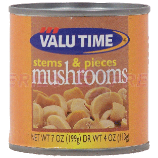 Valu Time  stems & pieces mushrooms 7oz