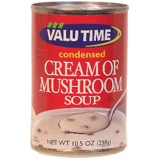 Valu Time  condensed cream of mushroom soup 10.5oz