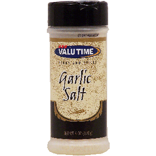Valu Time herbs and spices garlic salt 6oz