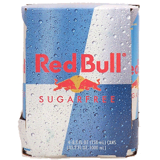 Red Bull  sugar free energy drink, lightly carbonated, 4-pack 1000ml