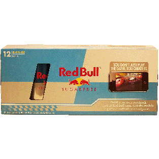 Red Bull  sugar free energy drink, carbonated, 8.4-fl. oz. cans 12pk