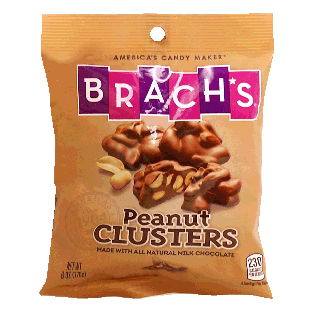 Brach's Chocolate Creations peanut clusters; roasted peanuts covere 6oz