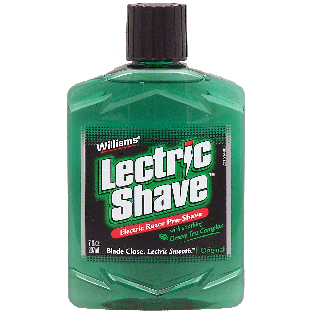 Williams Lectric Shave electric razor pre-shave with soothing gr7fl oz