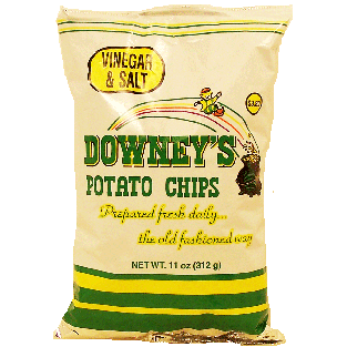 Downey's  pototo chips, vinegar & salt flavor 11oz