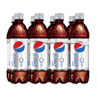 Pepsi  diet cola soda pop, 8 1/2-liter bottles 4L