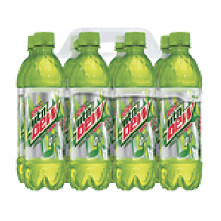 Mountain Dew  diet citrus soda, 8-pack, 1/2-liter 4L