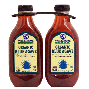 Wholesome Sweeteners  blue agave organic sweetener, 2-pack 72oz