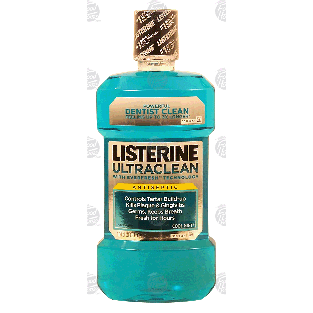 Listerine Ultra Clean antiseptic with everfresh technology, cool min 1L
