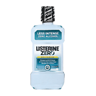 Listerine Zero clean mint mouthwash, zero alcohol, less intense  500ml