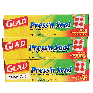 Glad Press 'n Seal multipurpose sealing wrap, 140-sq. ft. 3pk