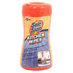 Spic & Span  kitchen wipes, fresh tangerine scent 40ct