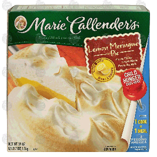 Marie Callender's  lemon meringue pie, extra flaky crust made fro39-oz