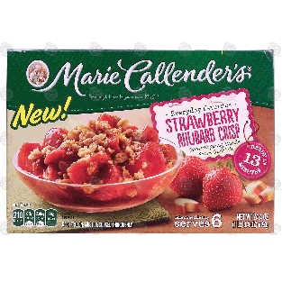 Marie Callender's  strawberry rhubarb crisp, microwaveable tray24.4-oz