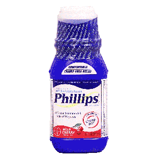 Phillips  milk of magnesia wild cherry flavored, stimulant & cr12fl oz