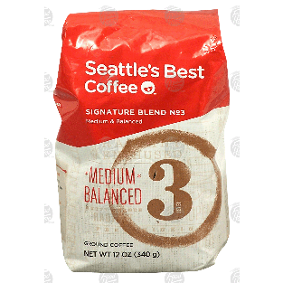 Seattle's Best  Level 3; medium & balanced ground coffee 12-oz