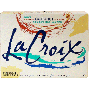 La Croix  coconut flavored sparkling water, calorie free, 12-fl. o12pk