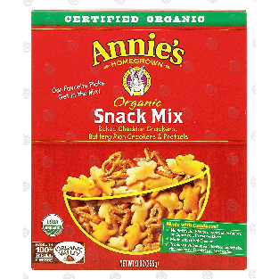 Annie's  organic snack mix, baked cheddar crackers, buttery rich cr9oz