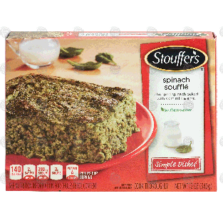 Stouffer's Simple Dishes spinach souffle; chopped spinach baked w12-oz