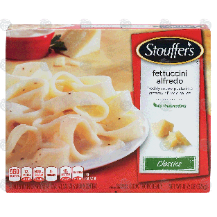 Stouffer's Classics fettuccini alfredo; freshly made pasta in a11.5-oz