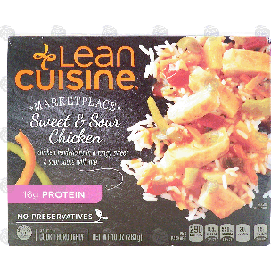 Stouffer's Lean Cuisine marketplace; sweet & sour chicken with ri10-oz