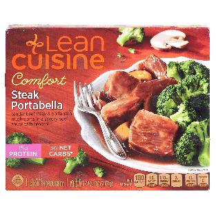 Stouffer's Lean Cuisine comfort; steak portabella in a savory be7.5-oz