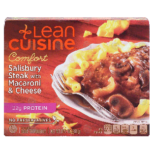 Stouffer's Lean Cuisine comfort; salisbury steak with macaroni &9.5-oz