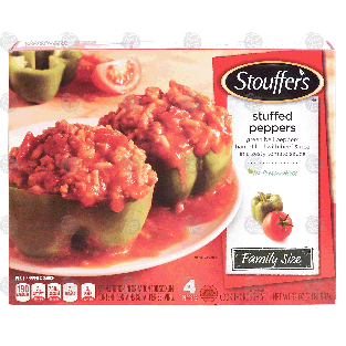 Stouffer's Family Size Peppers Stuffed w/Beef & Rice Mixture In A 32oz